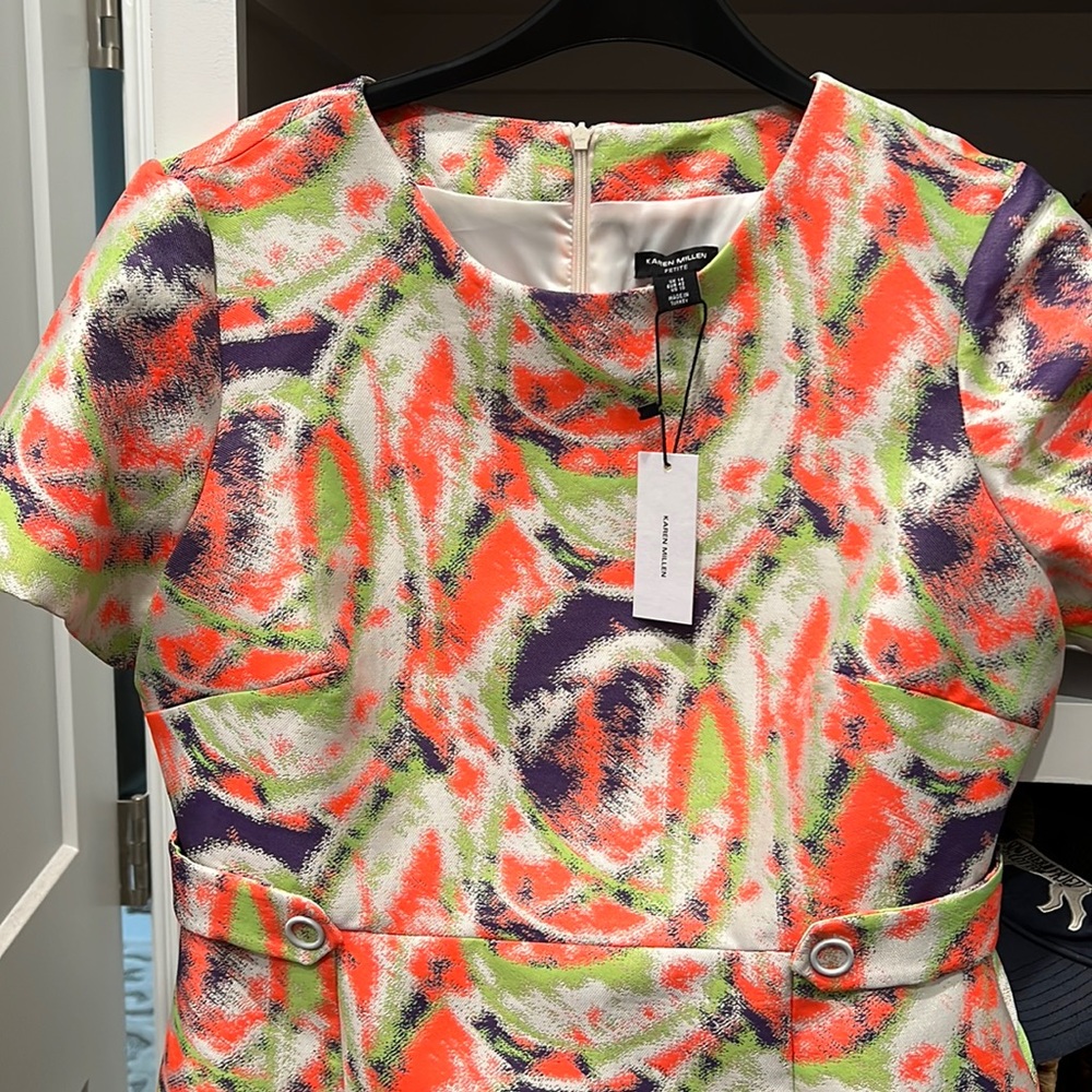 Karen Millen Petite Abstract Jacquard Dress